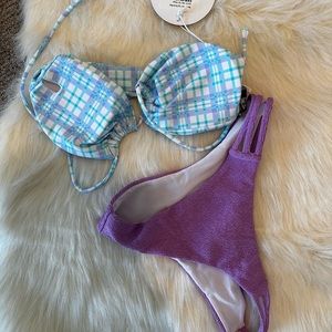 OH Polly two piece bathing suit, new,